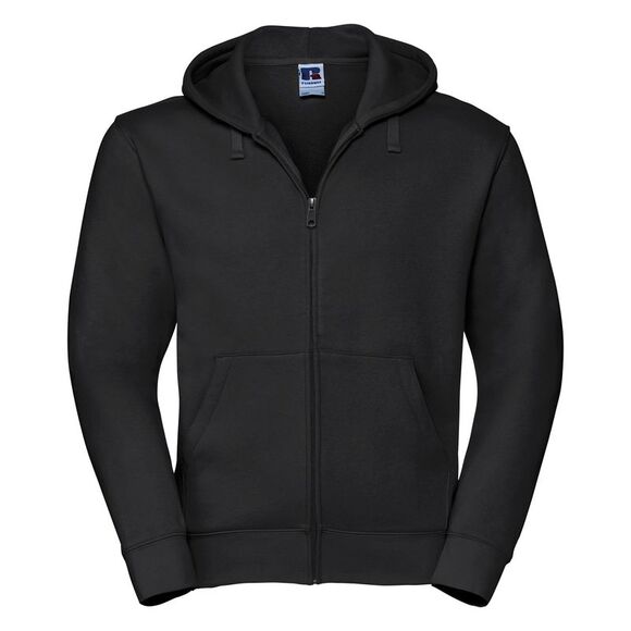 Russell Mens Authentic Full ZipSweatshirt / Hoodie XS-3XL / Black